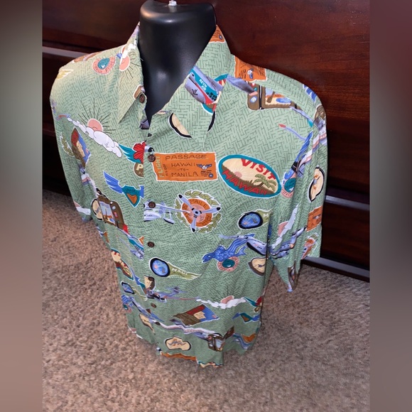 Vintage Reyn Spooner Collection Dietrich Varez  Hawaiian Button Up Shirt Medium - Picture 2 of 6